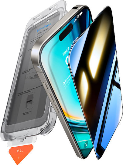 Torras Privacy Full Face Tempered Glass (iPhone 17 Pro Max / iPhone 16 Pro Max)