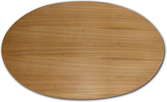 Forma Marine – Ovaler Tischplatte Marine-Sperrholz Teak 66×96cm