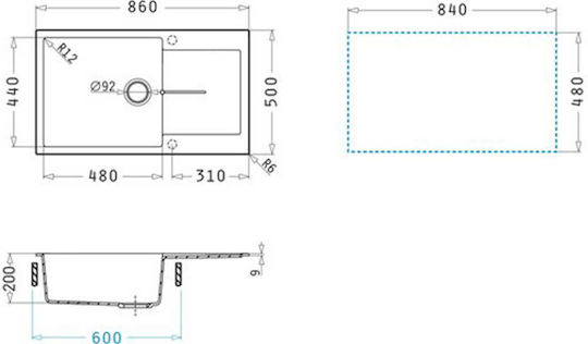 Pyramis 1b 1d Plus Ένθετος 86x50cm Pyramis 1b 1d Plus Ένθετος 86x50cm