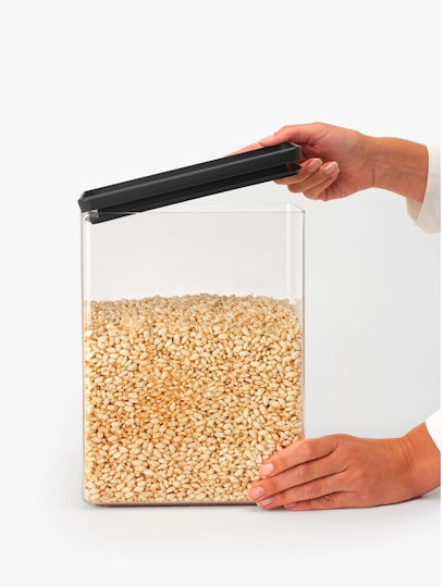 Brabantia Κουτί Γενικής Χρήσης με Καπάκι Πλαστικό Γκρι 5400ml