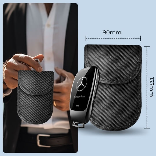 Car Key Cover Case made of for Universal in Black Color KLR100