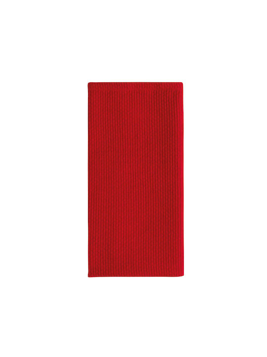 Kentia Fazzy Towel from 100% Cotton in Red Color 40x60cm 3pcs
