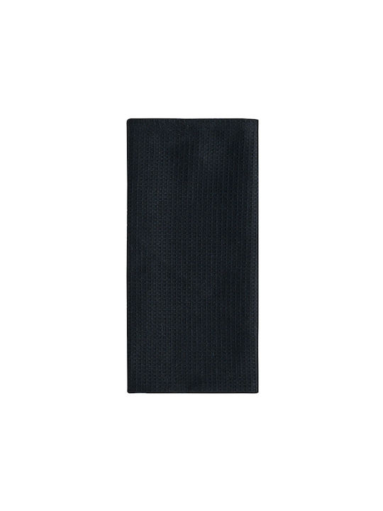 Kentia Fazzy Towel from 100% Cotton in Black Color 40x60cm 3pcs