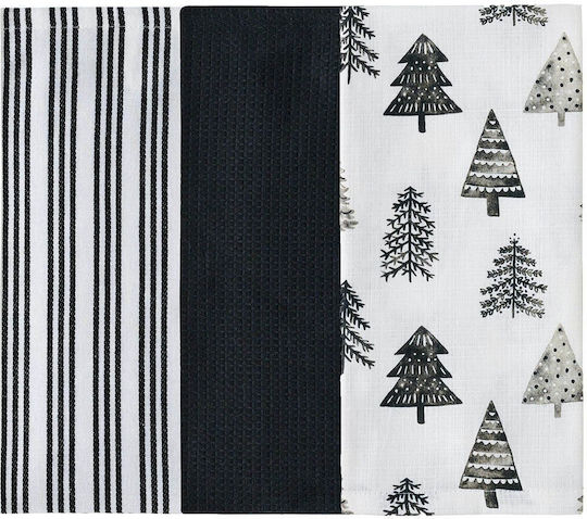 Kentia Fazzy Towel from 100% Cotton in Black Color 40x60cm 3pcs Kentia Fazzy Towel from 100% Cotton in Black Color 40x60cm 3pcs