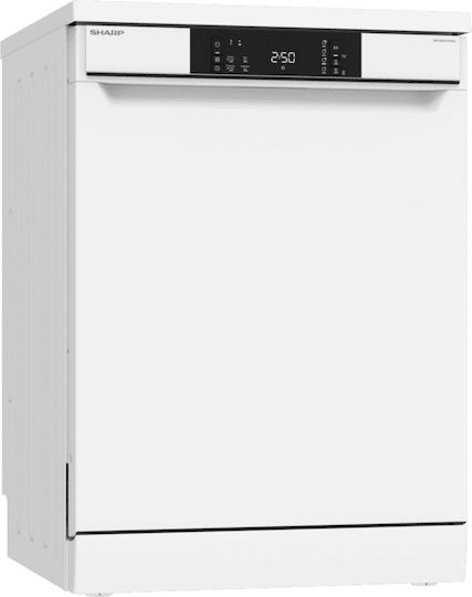 Sharp Mașină de spălat vase independentă pentru 13 seturi de vase L59.8xÎ85cm Alb