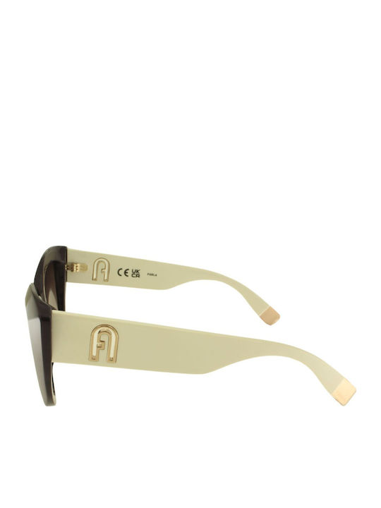 Furla Women's Sunglasses with Purple Plastic Frame SFU711 09NU
