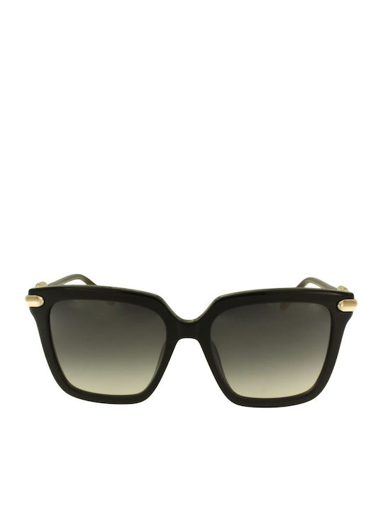 Furla Women's Sunglasses with Black Frame and Gray Gradient Lens sfu713 700