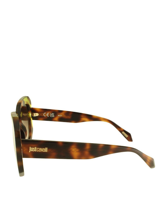 Just Cavalli Women's Sunglasses with Brown Tartaruga Plastic Frame and Brown Gradient Lens SJC085 0V34