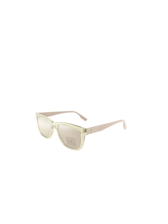 Converse Force Men's Sunglasses with Transparent Plastic Frame and Pink Lens CV531SY-970