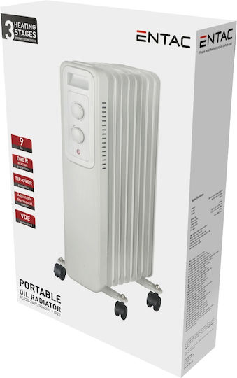Entac Καλοριφέρ Λαδιού με 9 Φέτες 2000W