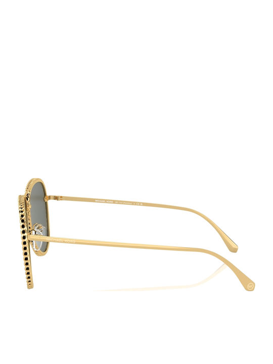 Michael Kors Portofino Women's Sunglasses with Gold Metal Frame and Gold Mirror Lens MK1147 18967P