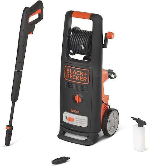 Black & Decker Pressure Washer Electric 2000W with Pressure 140bar and Metal Pump