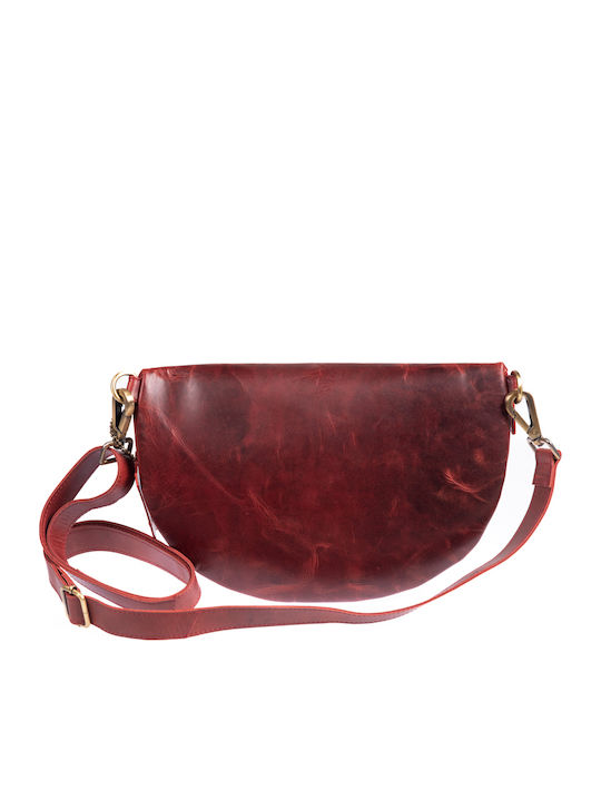 Leather Waist Bag Red