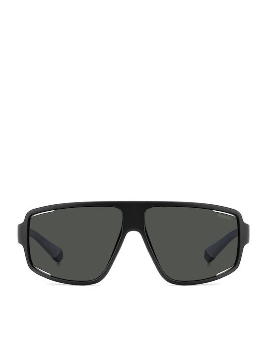 Polaroid Unisex Sonnenbrillen mit Schwarz Horn umrandetem Rahmen und Gray Polarisiertem Glas PLD7054/S O6W/M9