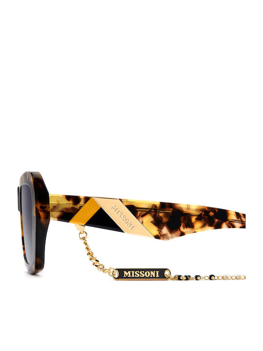 Missoni Women's Sunglasses with Brown Tartaruga Plastic Frame and Gray Gradient Lens MIS 0193/G/S 06J/9O