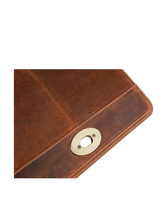 Leder Damentasche Schultertasche Braun