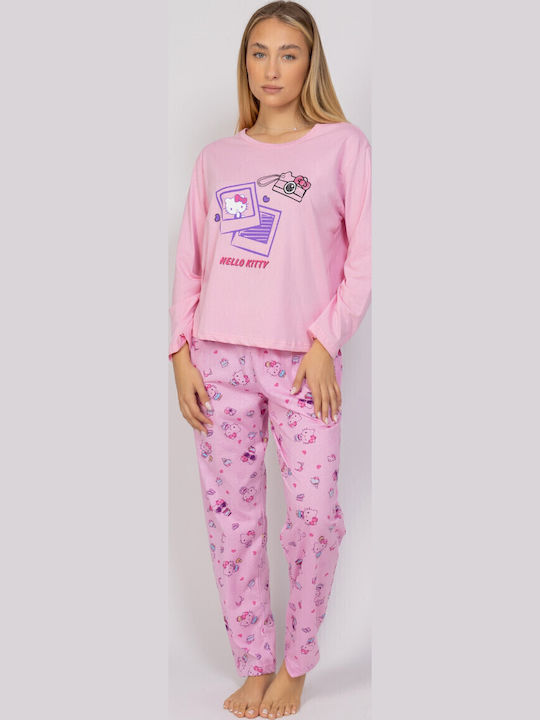 Sexen Winter Women's Pyjama Set Pink