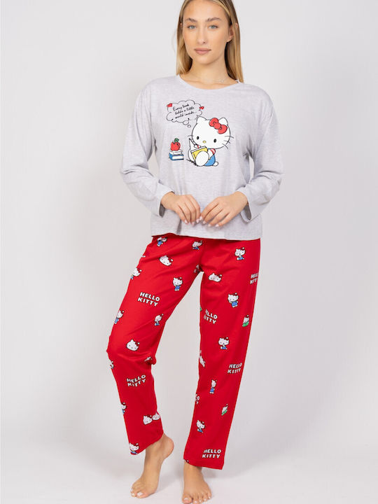 Sexen Winter Women's Pyjama Set Gray