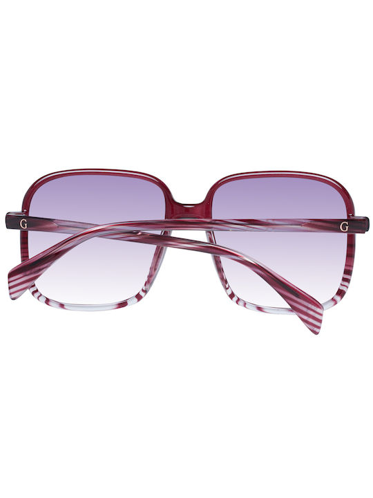 Guess De damă Ochelari de soare cu Multicolor Din plastic Cadru și Violet Ochelari de soare Lentilă GF6146 72T