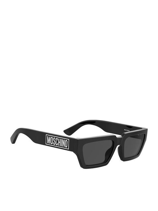 Moschino Unisex Γυαλιά Ηλίου με Μαύρο Κοκκάλινο Σκελετό και Μαύρο Φακό MOS166/S 807/IR