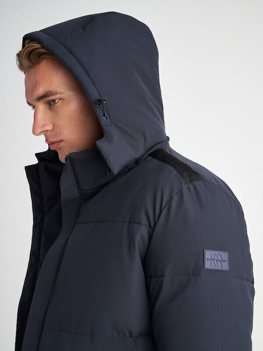 Μπουφάν Puffer Navy Blue