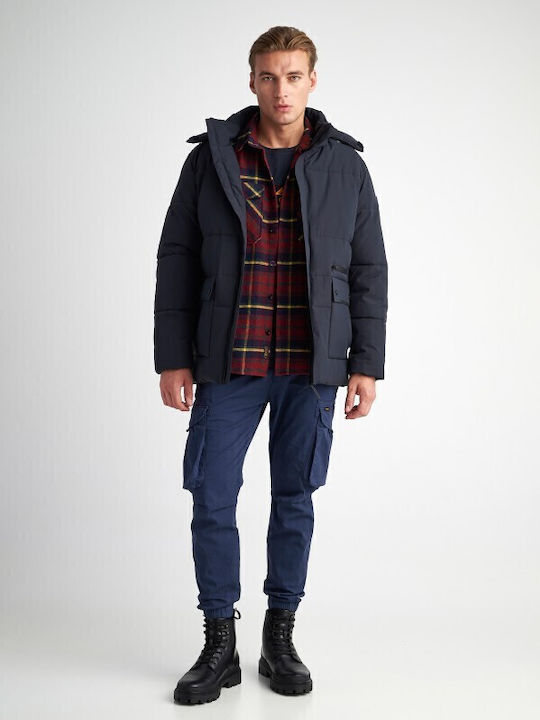 Μπουφάν Puffer Navy Blue