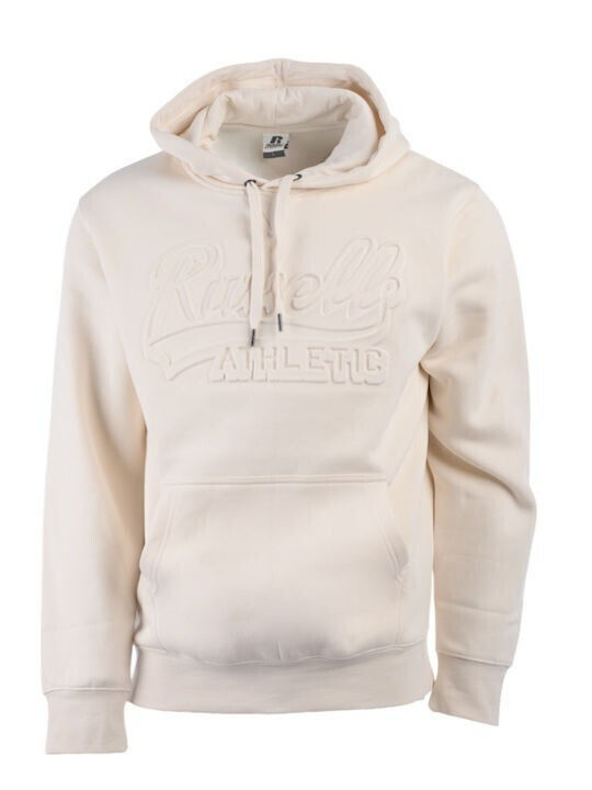 Russell Athletic Pull Over Hoody White Sand