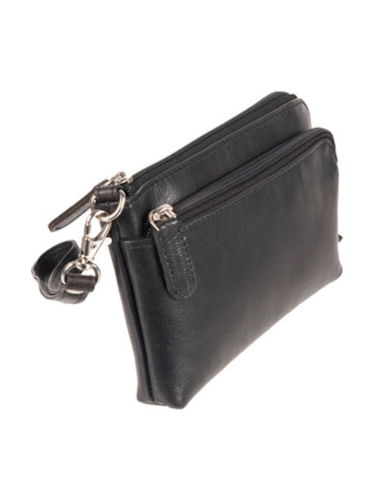 Leder Damentasche Handtasche Schwarz