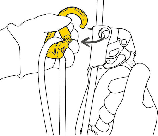 Petzl Rollclip Z Screw Lock Καραμπίνερ Ασφαλείας 1τμχ
