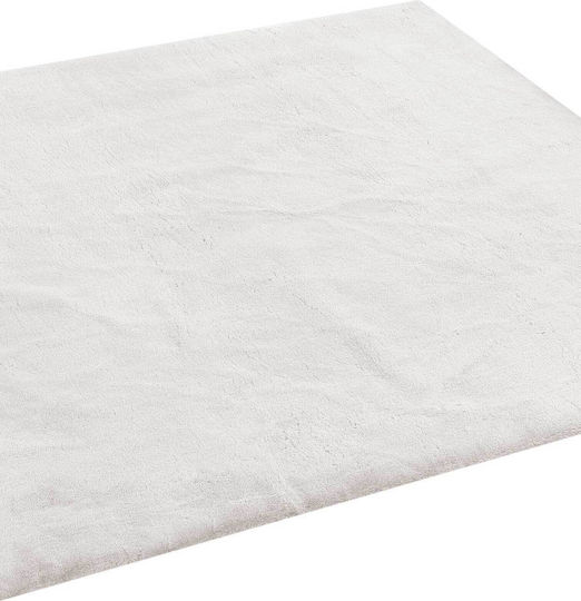 Madi Bound Χαλί Ορθογώνιο Γούνινο White 140x200cm
