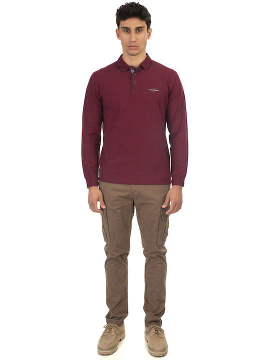 Double Polo Μπλούζα Dk Bordeaux