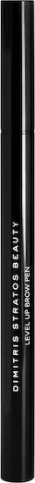Dimitris Stratos Beauty Level Up Brow Pen Stilou Impermeabil Pentru Sprâncene Castaniu Închis 5ml