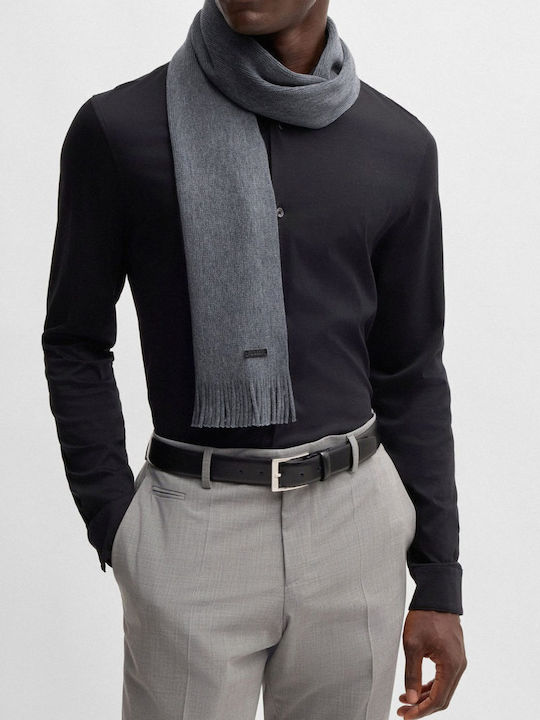 Men's Wool Scarf Gray