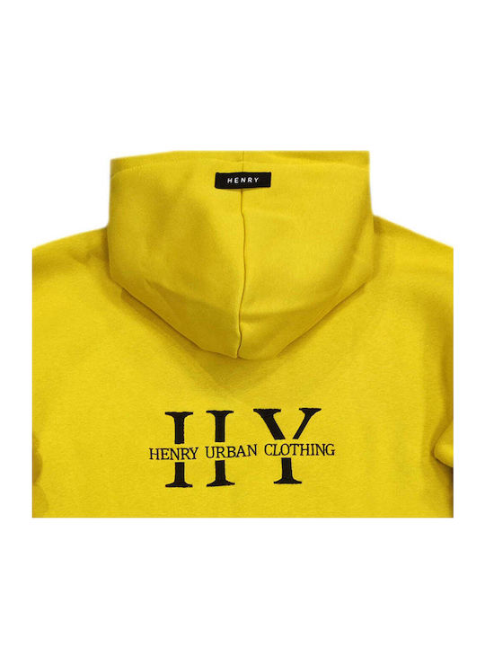 Henry Sweatshirt with Hood Yellow