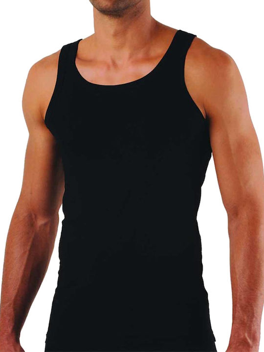 Men's Undershirt Sleeveless in Black Color