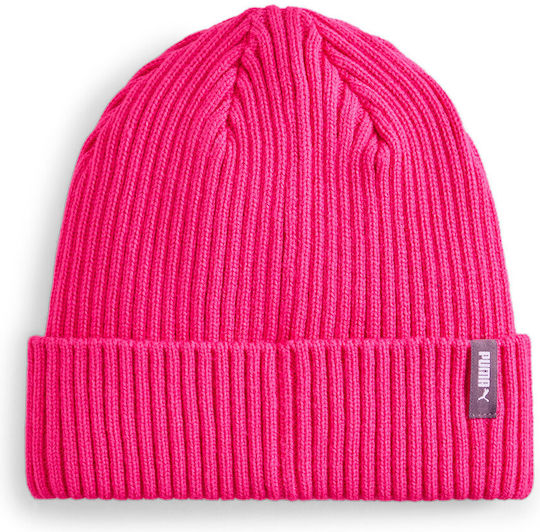 Beanie Männer Beanie Gestrickt in Fuchsie Farbe