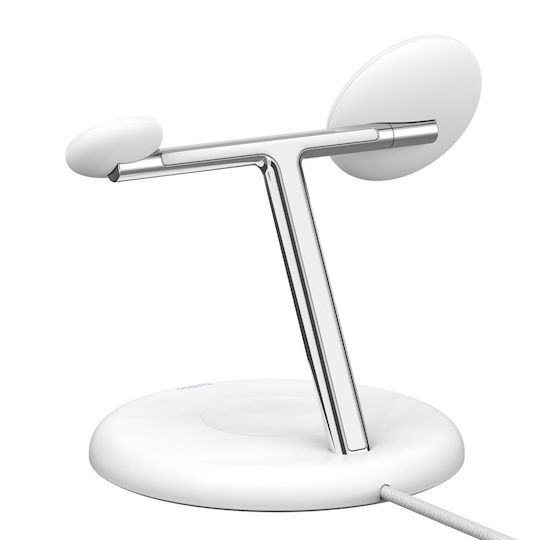 Belkin Безжично зарядно устройство Qi2 15W Power Delivery Бял (Boost Charge Pro)