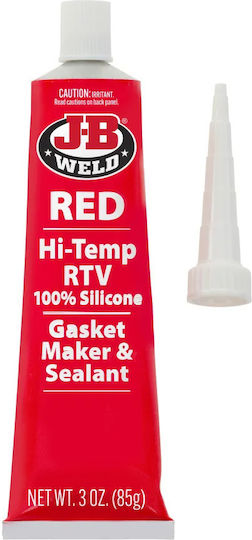 Σιλικόνη Υψηλής Θερμοκρασίας J-B WELD Hi-Temp Red Silicone Gasket Maker & Sealant- Φλατζόκολλα - 3 OZ 85gr Κόκκινο