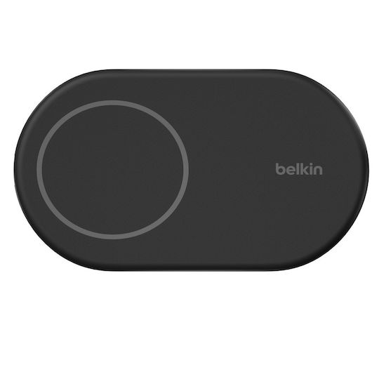 Belkin Безжично зарядно Qi2 и кабел USB-C 15W Power Delivery Черен (BoostCharge Qi2)