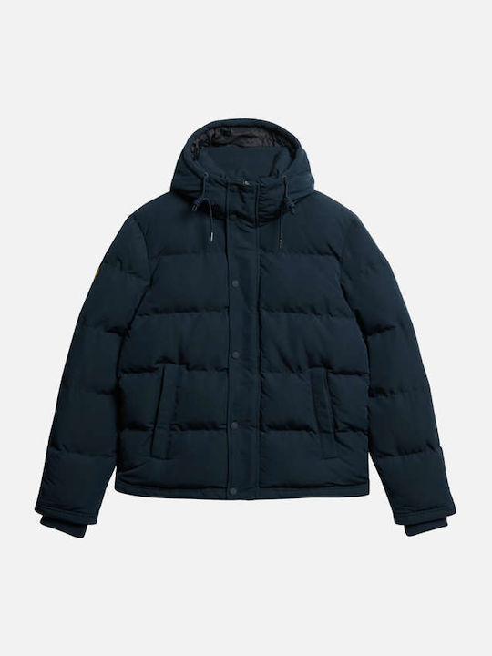 'everest Short Winter Jacket Puffer Blue