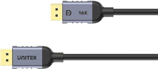 Unitek Cable DisplayPort male - DisplayPort male 3m Μαύρο (1060826)