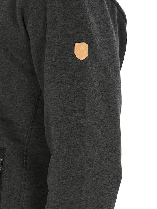 Men's Fleece Cardigan Black