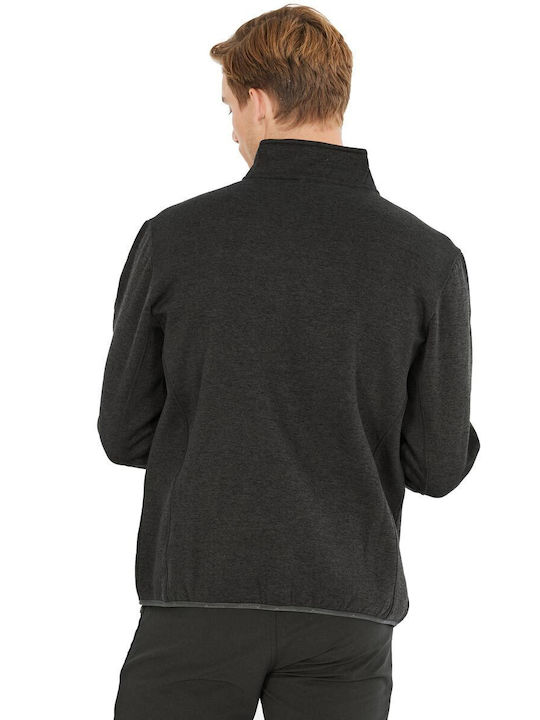 Men's Fleece Cardigan Black