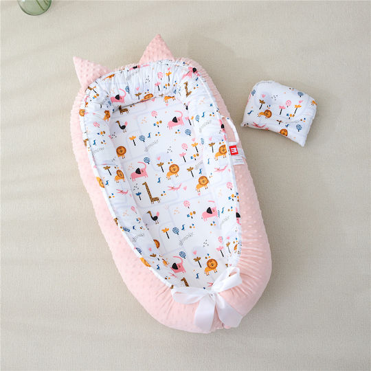 Beauty Home Бебешка възглавница-гнездо Pink 53x88бр