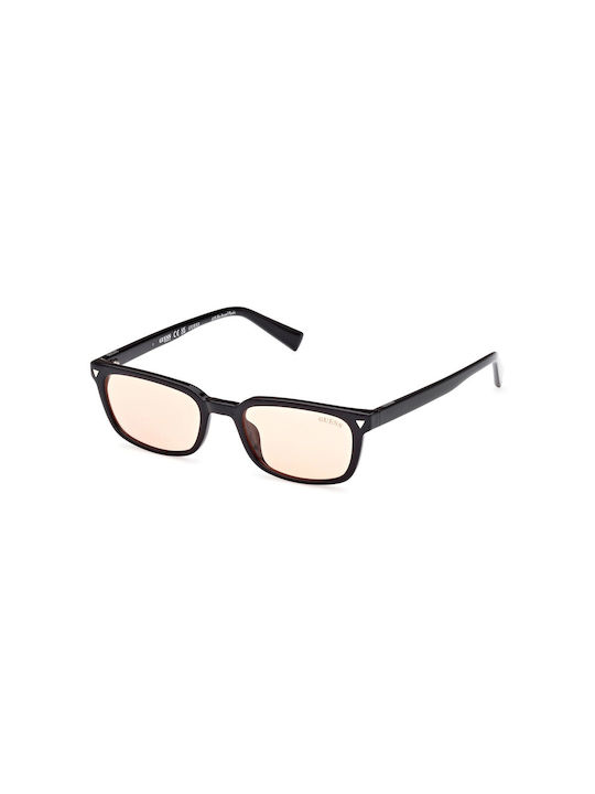 Guess Sunglasses with Black Plastic Frame and Orange Lens GU8284 01E