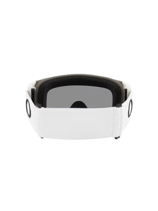 Oakley Target Line S Snow Ски & Сноуборд Маска Детска Бял с Леща Димен в Цвят Сив