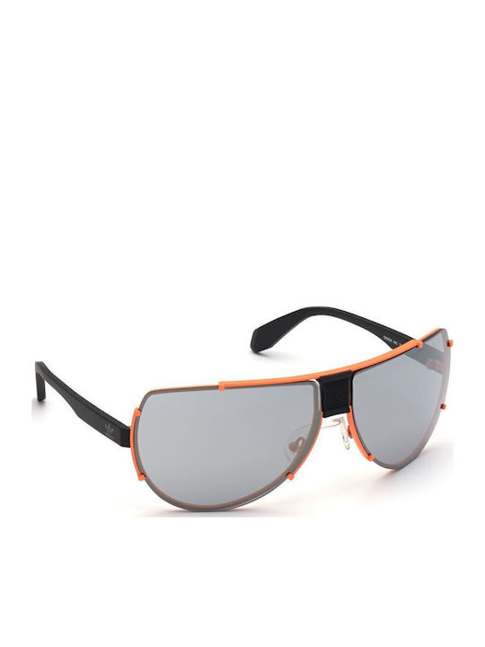 adidas Originals Unisex Sunglasses with Orange Plastic Frame and Blue Lens OR0031 43C