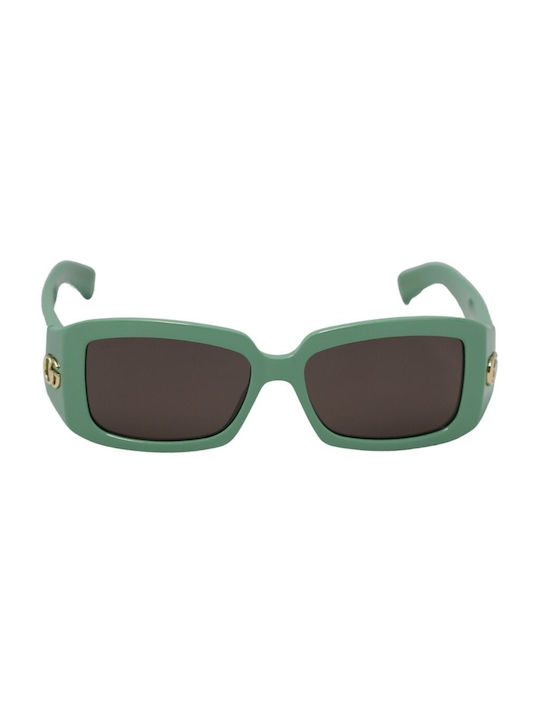 Gucci Women's Sunglasses with Green Plastic Frame and Gray Lens GG1403S 004