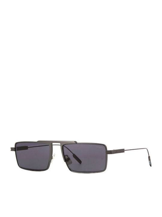 Zegna Ochelari de soare Gri cu Cadru & Gri Lentilă Zegna Ochelari de soare Gri cu Cadru & Gri Lentilă