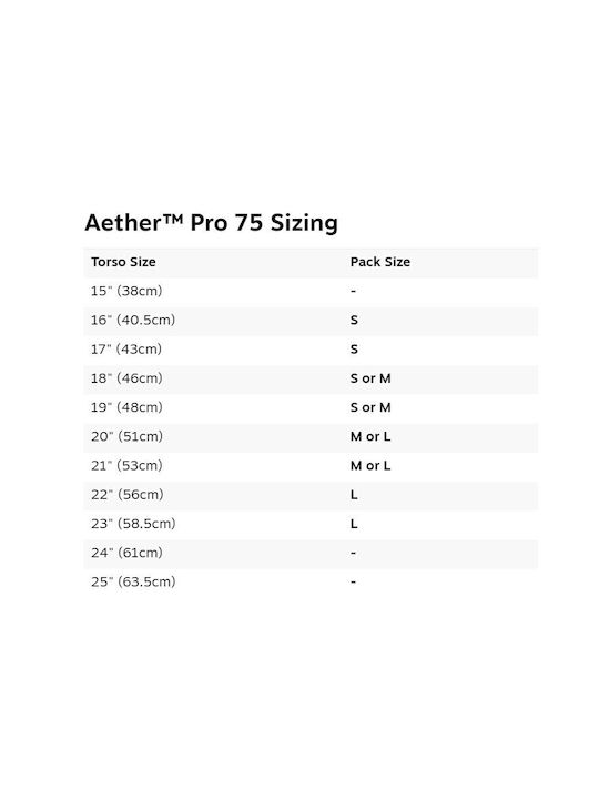 Osprey Aether Pro 75 75lt Expedition